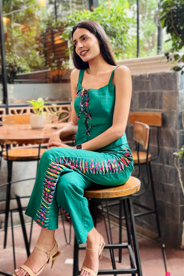Green Graffiti Coord Set