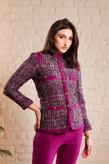 Celeste Tweed Blazer Set 2pc