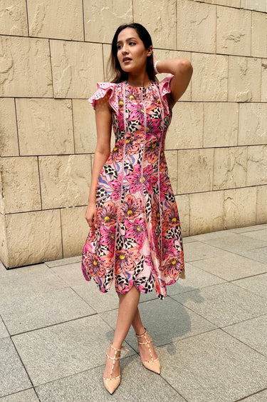 Orchid Scalloped Dress