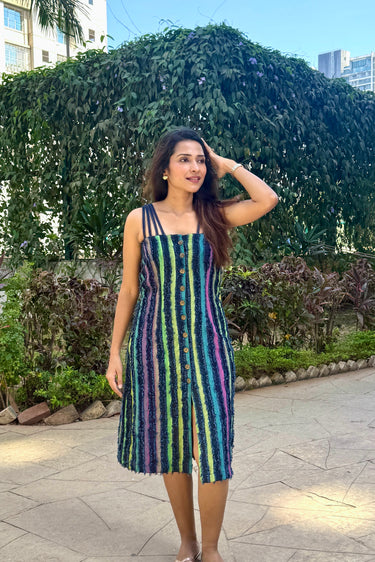 Gunjan Gadodia in Vienna Denim Dress