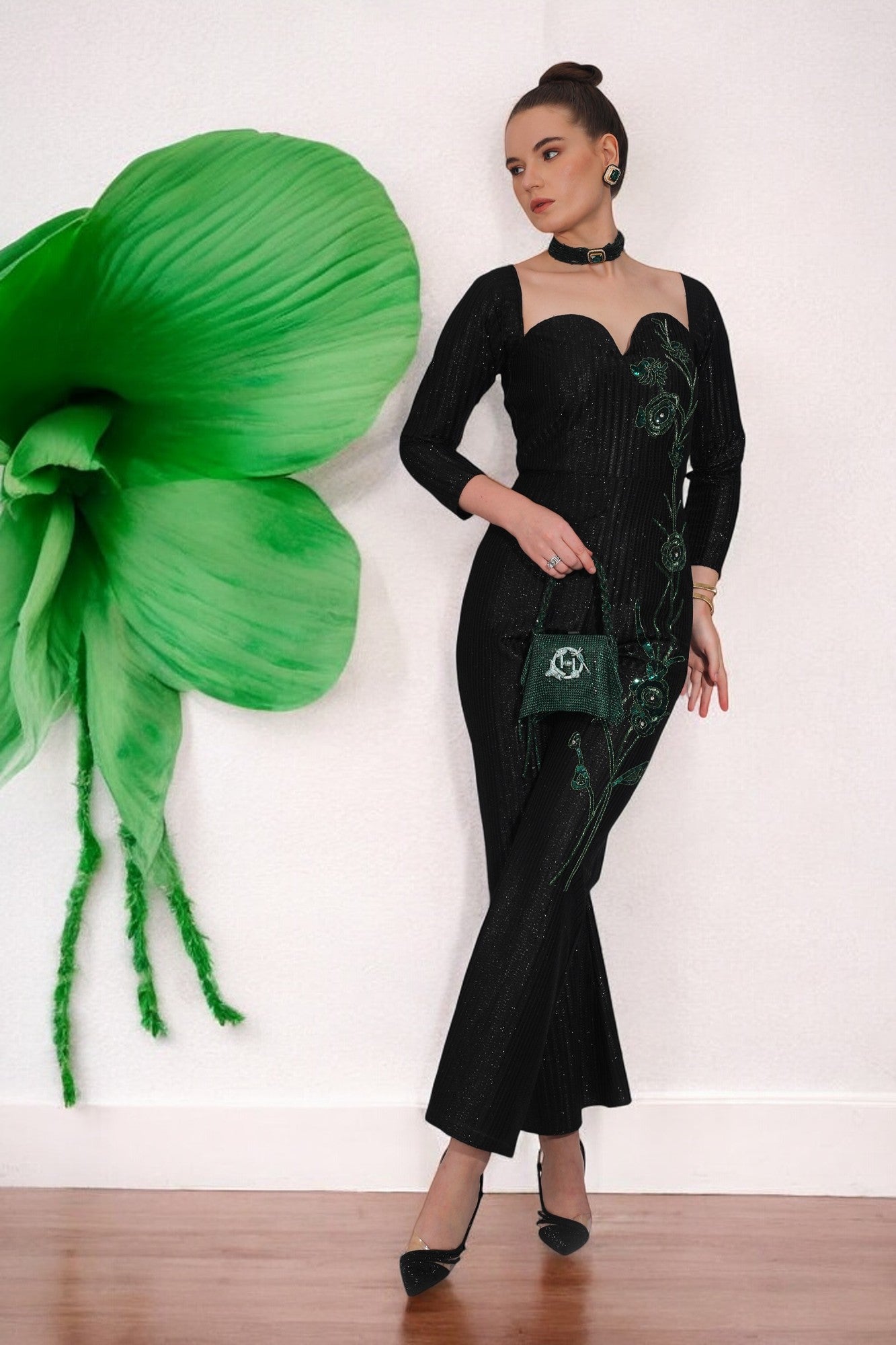 Midnight Emerald Jumpsuit