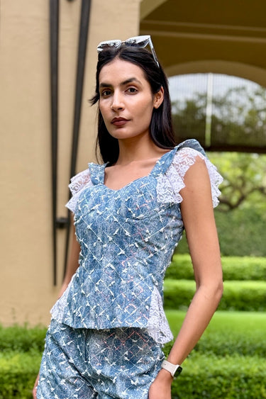Starlit Denim Top
