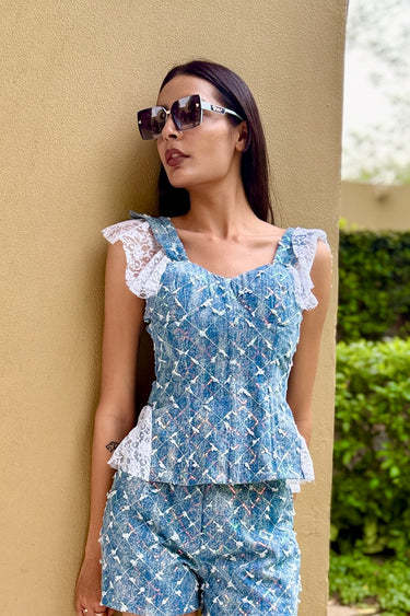 Starlit Denim Top