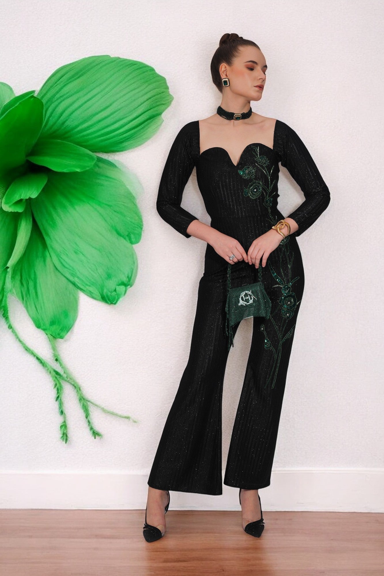 Midnight Emerald Jumpsuit