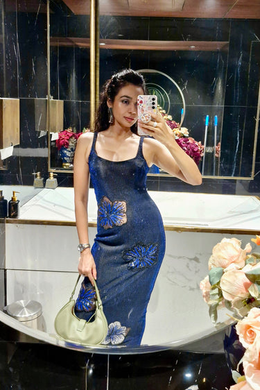 Meghana Kaushik in Cosmic Cocktail Dress