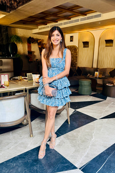 Veloura Tiered Denim Dress