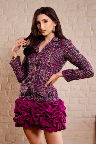 Celeste Ruffle Blazer Dress