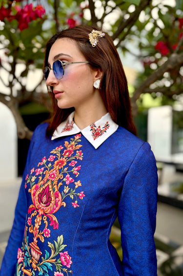Victoria Navy Blazer Dress