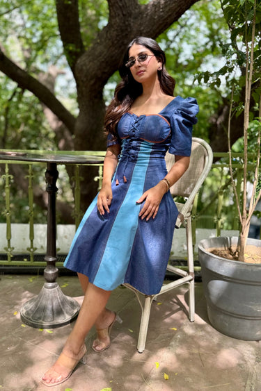 Tanvi in Woodland Classic Midi Dress