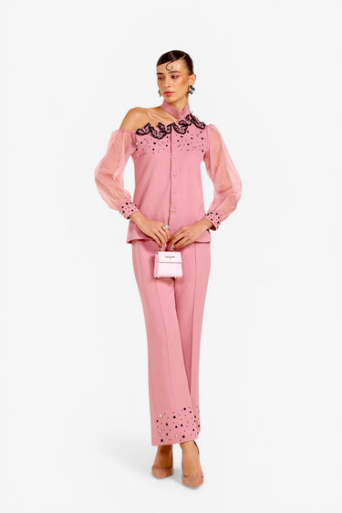 Brigitte Peach Coord Set