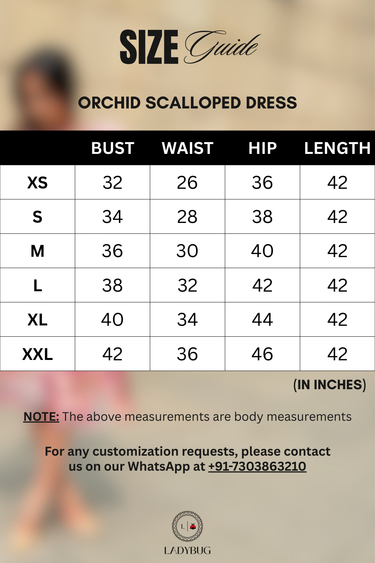 Orchid Scalloped Dress