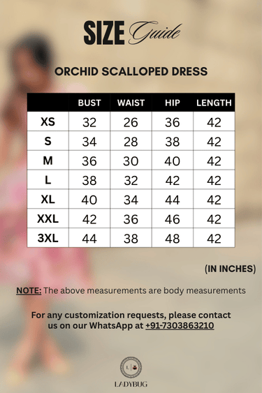 Orchid Scalloped Dress